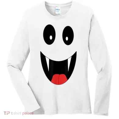 Ghost Costume Halloween Ghost Women's Long Sleeve Shirt
