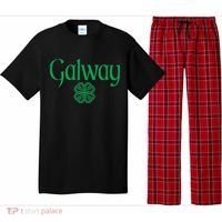 Galway Clover Hearts Irish Text Green Pajama Set thumb 0