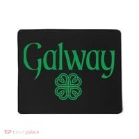 Galway Clover Hearts Irish Text Green Mousepad thumb 0