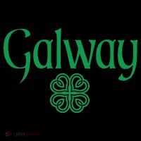 Galway Clover Hearts Irish Text Green Ornament thumb 1