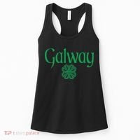 Galway Clover Hearts Irish Text Green Women's Tank Top thumb 0