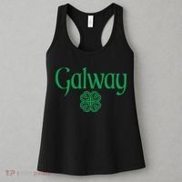 Galway Clover Hearts Irish Text Green Women's Tank Top thumb 3