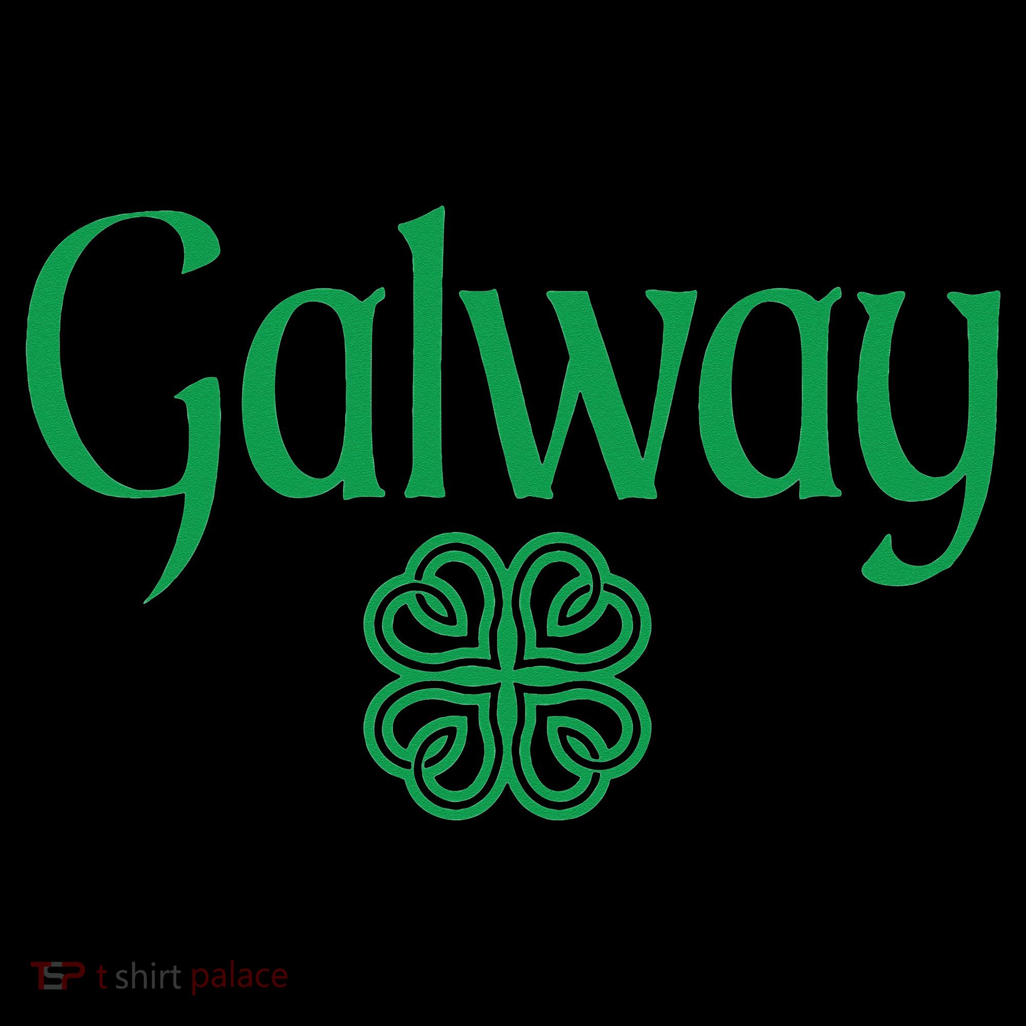 Galway Clover Hearts Irish Text Green Women's Tank Top