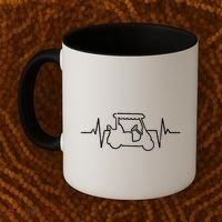 Golf Cart Heartbeat Coffee Mug thumb 2