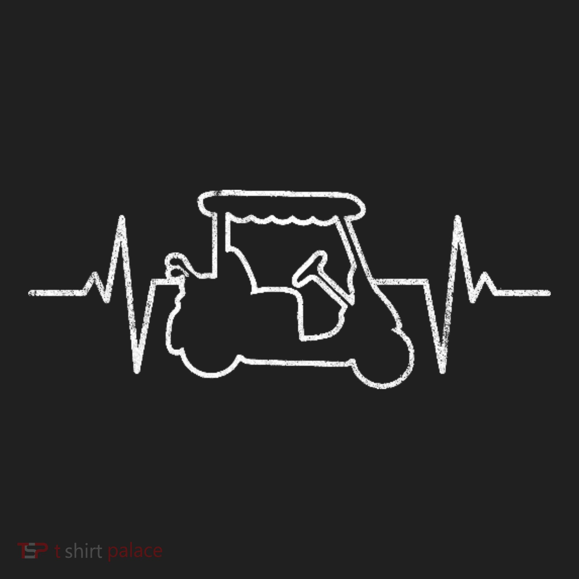 Golf Cart Heartbeat Beanie