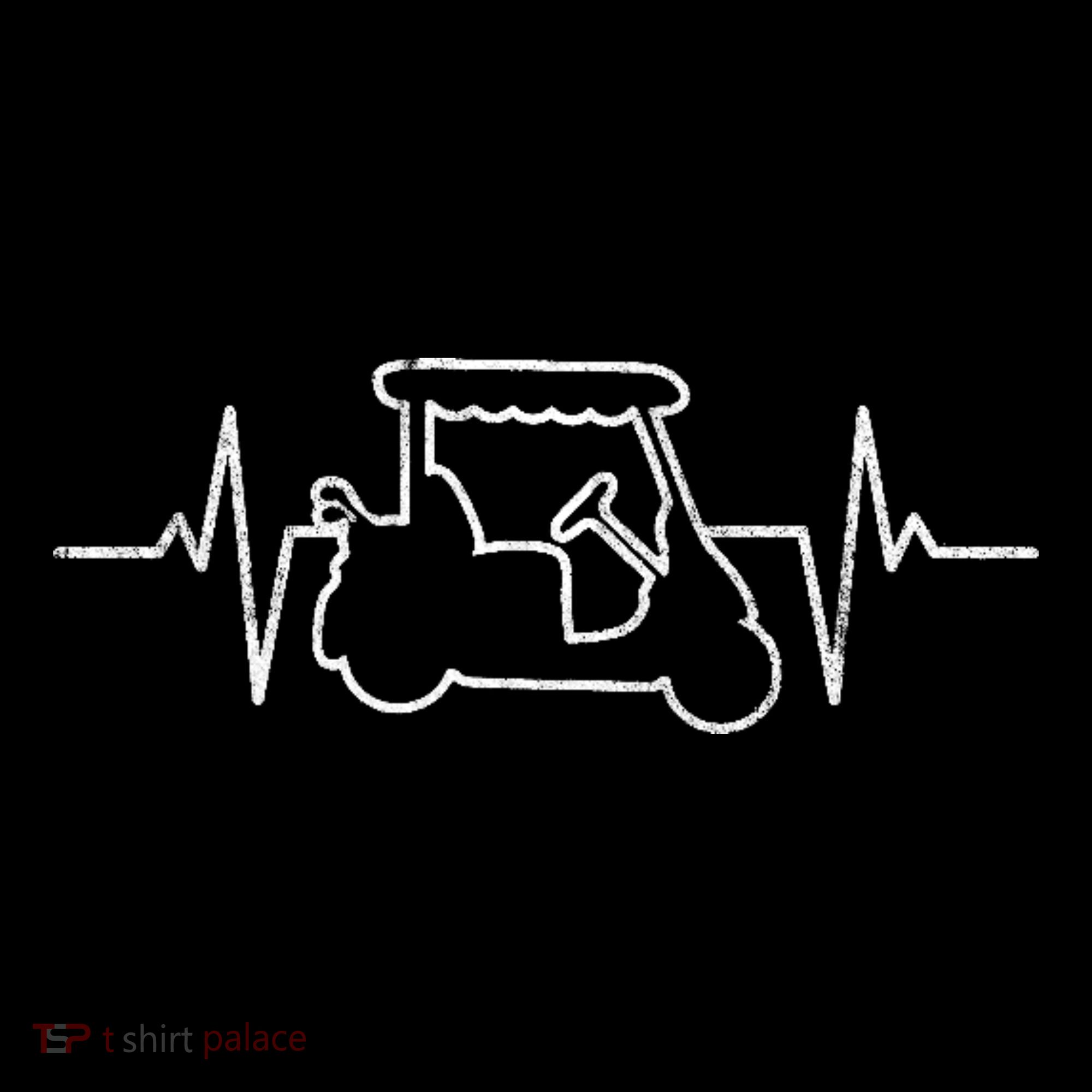 Golf Cart Heartbeat Women's Hoodie