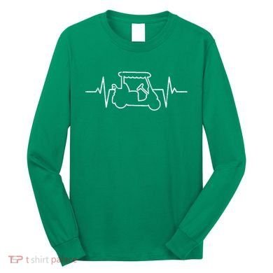 Golf Cart Heartbeat Long Sleeve Shirt