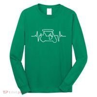 Golf Cart Heartbeat Long Sleeve Shirt thumb 0