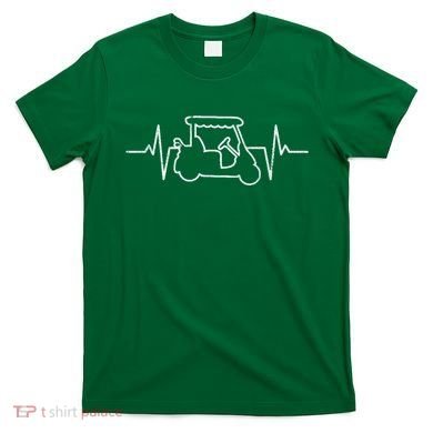 Golf Cart Heartbeat T-Shirt