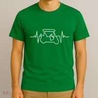 Golf Cart Heartbeat T-Shirt thumb 3