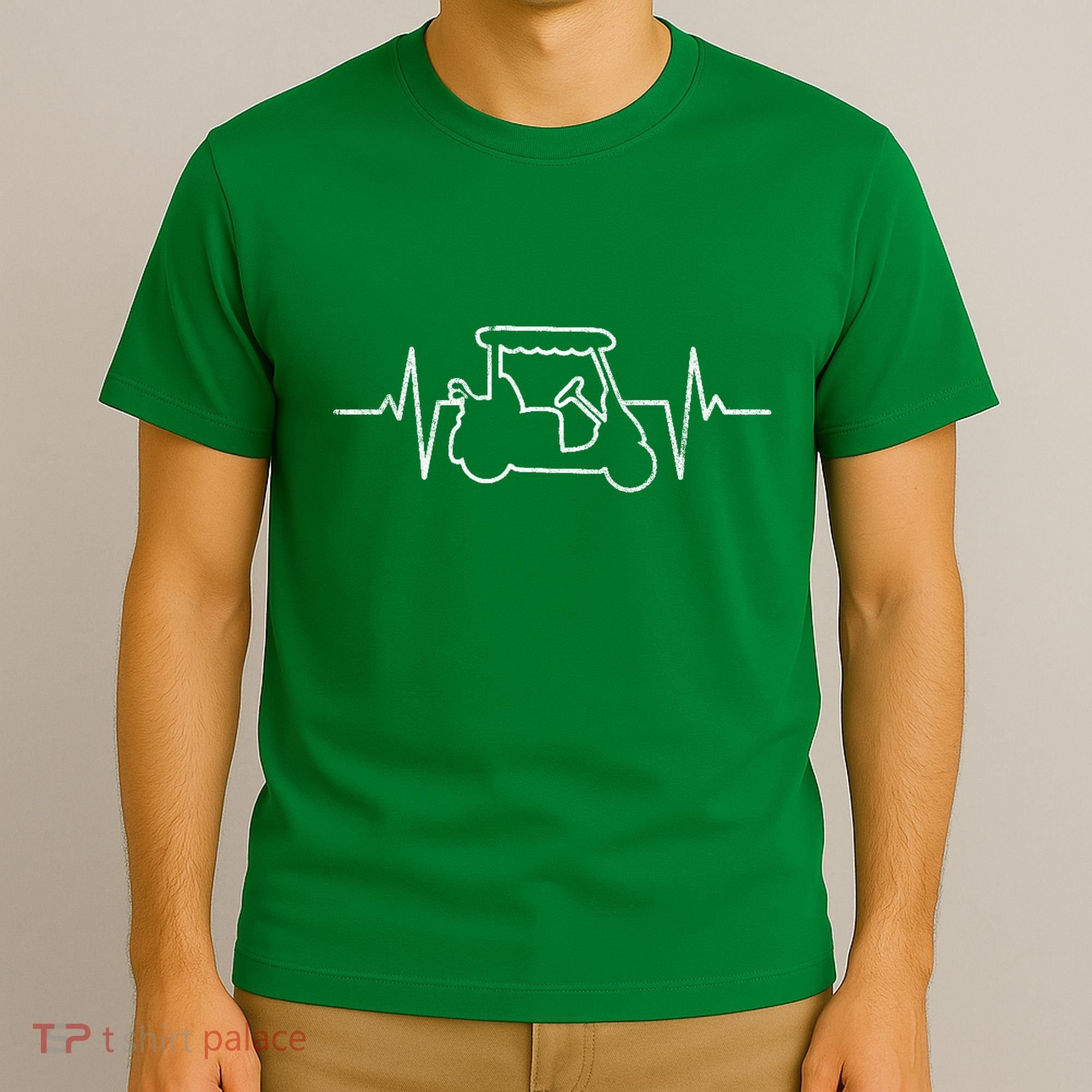 Golf Cart Heartbeat T-Shirt