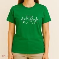 Golf Cart Heartbeat T-Shirt thumb 4