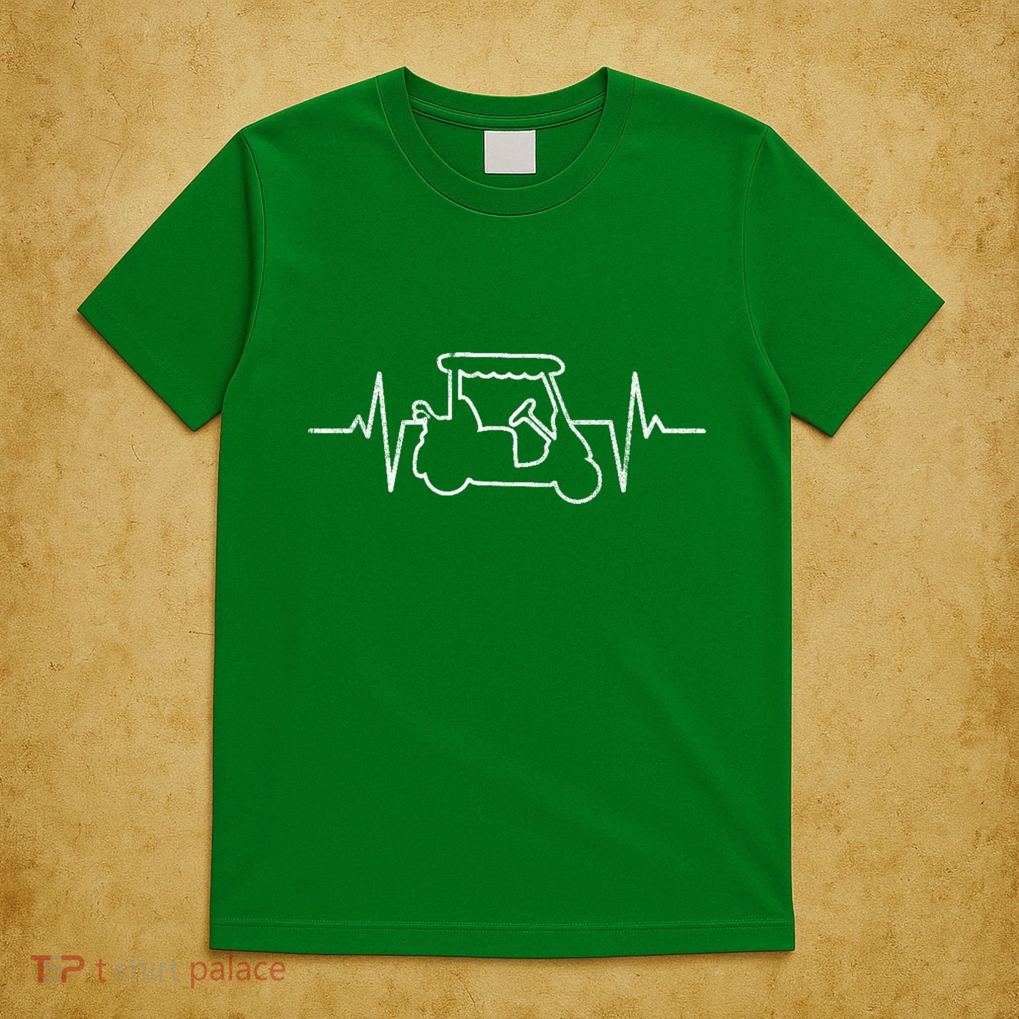 Golf Cart Heartbeat T-Shirt