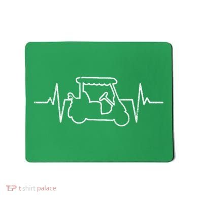 Golf Cart Heartbeat Mousepad