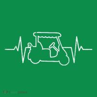 Golf Cart Heartbeat Ornament thumb 1