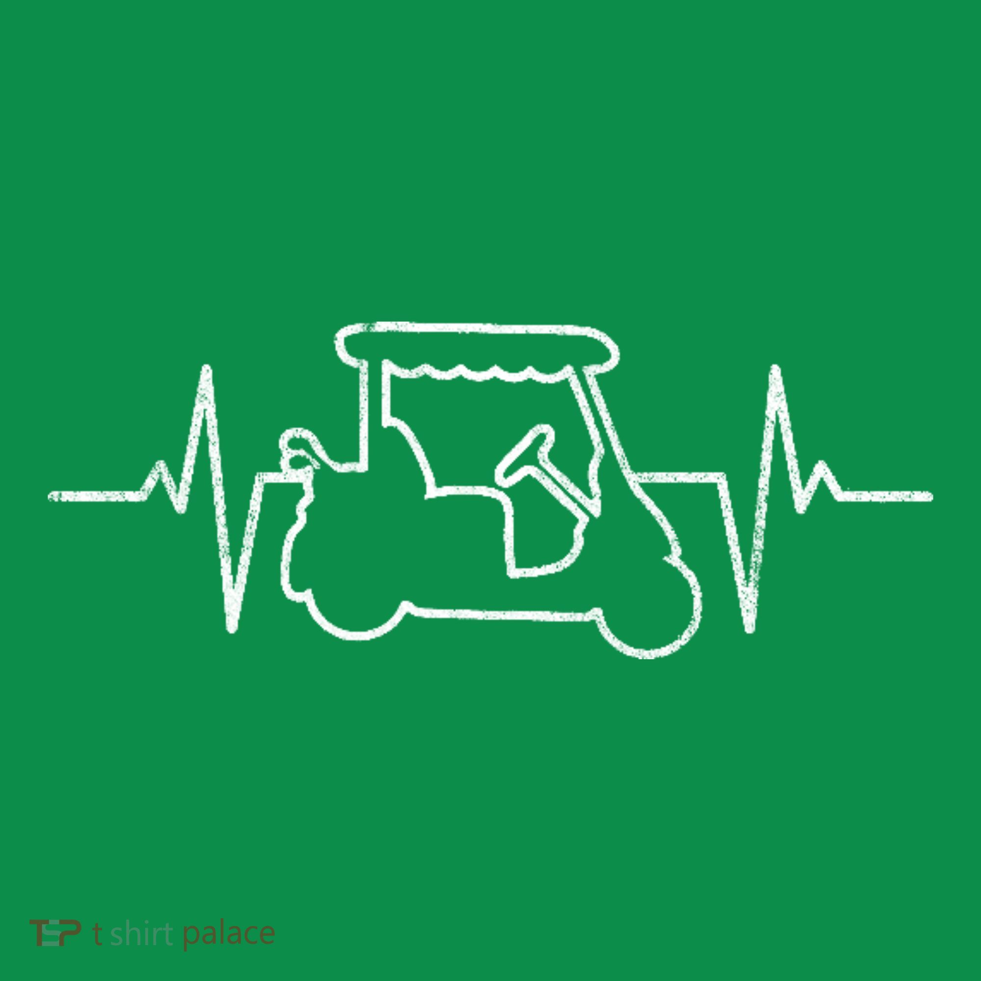 Golf Cart Heartbeat Baby Bodysuit