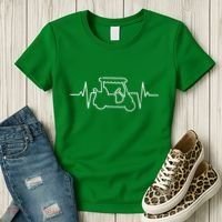 Golf Cart Heartbeat Women's T-Shirt thumb 3