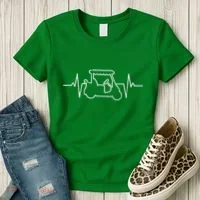 Golf Cart Heartbeat Women's T-Shirt thumb 3