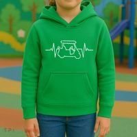 Golf Cart Heartbeat Kids Hoodie thumb 3