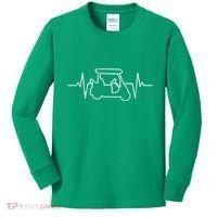 Golf Cart Heartbeat Kids Long Sleeve Shirt thumb 0