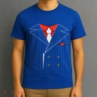 Gangster Costume Halloween Mafia Gift T-Shirt thumb 3