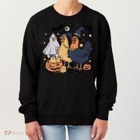 Ghost Chicken Halloween Women's Sweatshirt thumb 0
