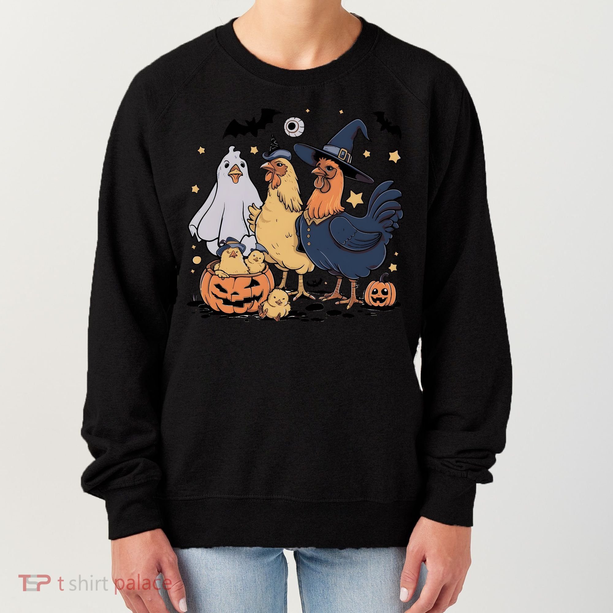 Ghost Chicken Halloween Women's Sweatshirt