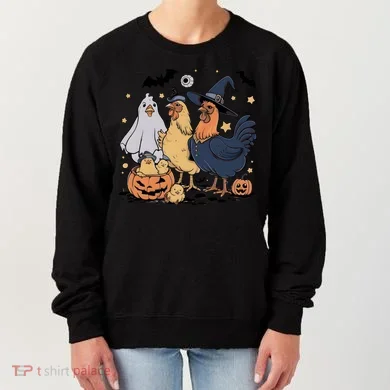 Ghost Chicken Halloween Women's Sweatshirt