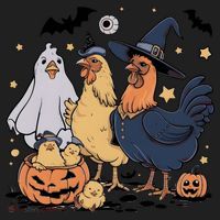 Ghost Chicken Halloween Women's Sweatshirt thumb 2
