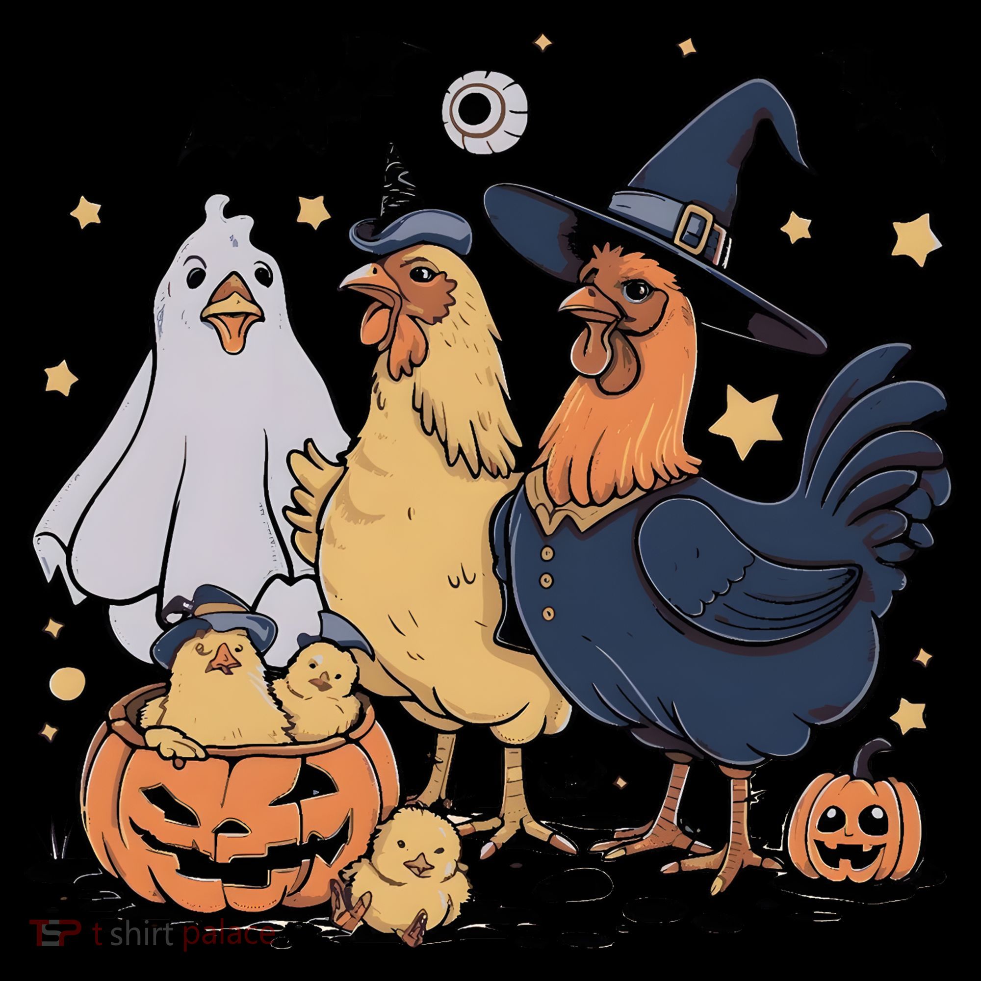 Ghost Chicken Halloween Coaster