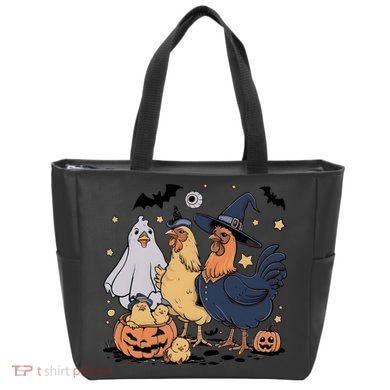 Ghost Chicken Halloween Tote Bag