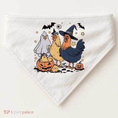 Ghost Chicken Halloween USA-Made Doggie Bandana