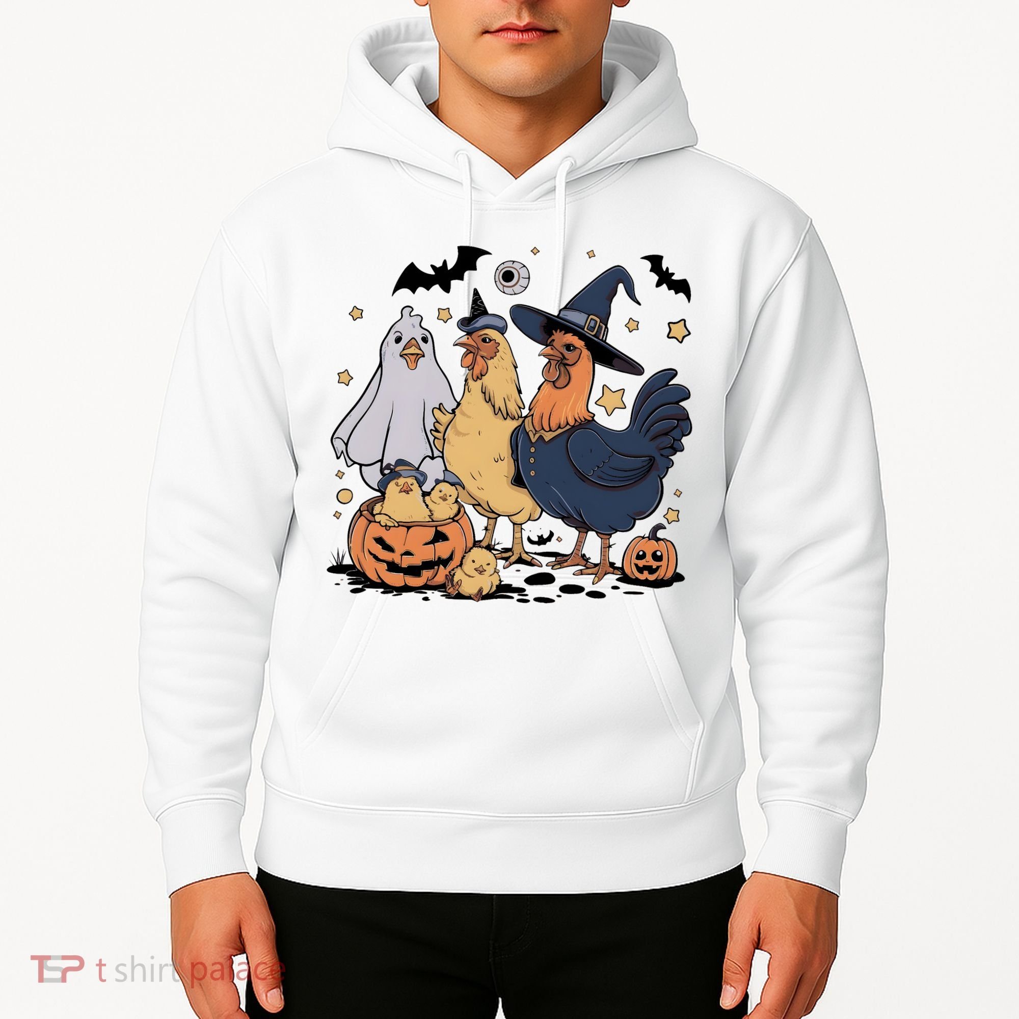 Ghost Chicken Halloween Hoodie