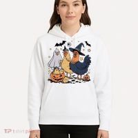Ghost Chicken Halloween Hoodie thumb 5