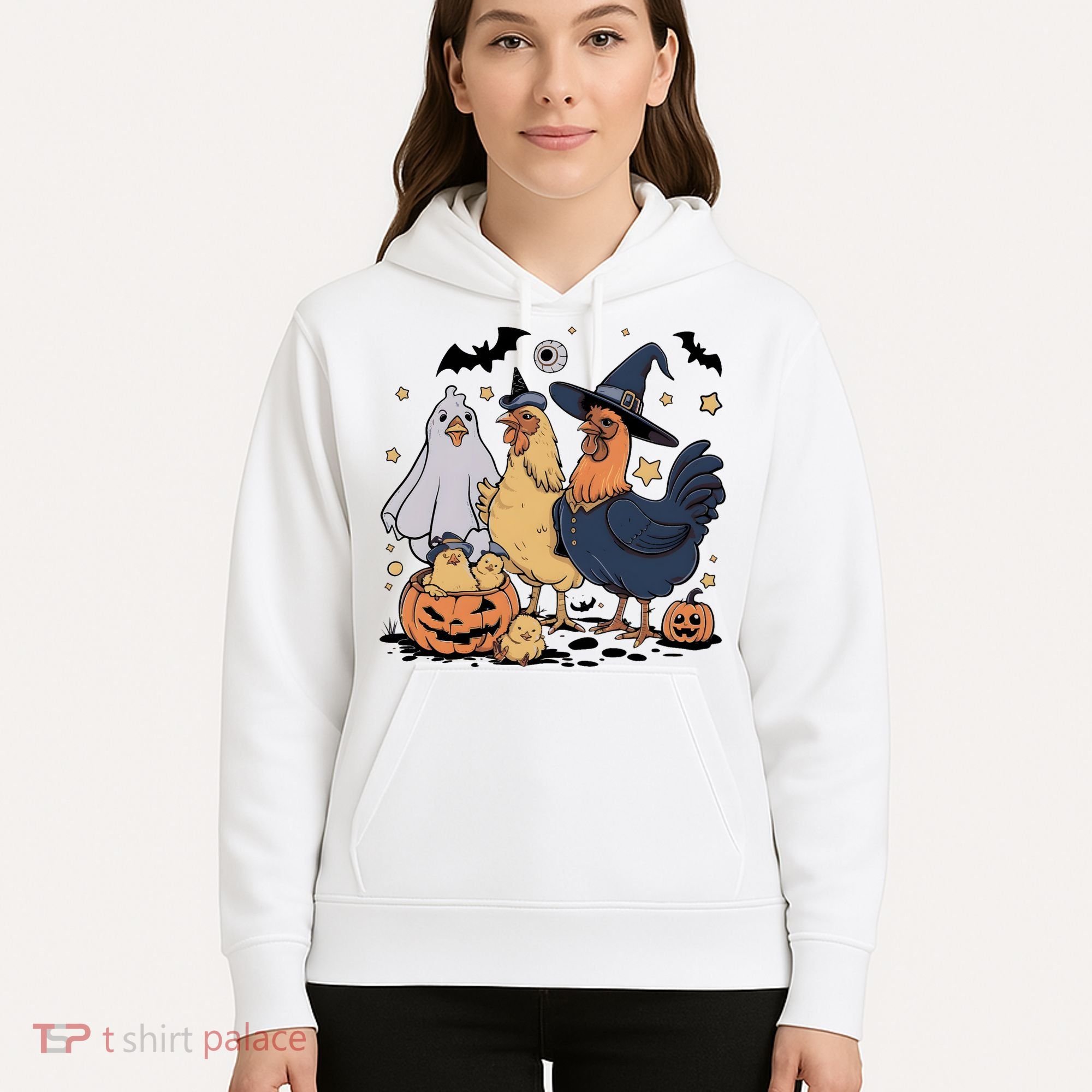 Ghost Chicken Halloween Hoodie