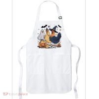 Ghost Chicken Halloween Apron thumb 0