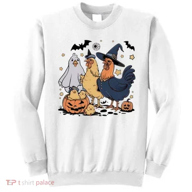 Ghost Chicken Halloween Sweatshirt
