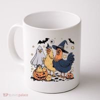 Ghost Chicken Halloween Coffee Mug thumb 0