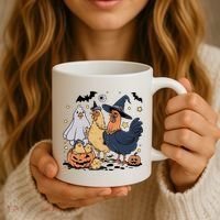 Ghost Chicken Halloween Coffee Mug thumb 3