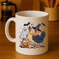 Ghost Chicken Halloween Coffee Mug thumb 4