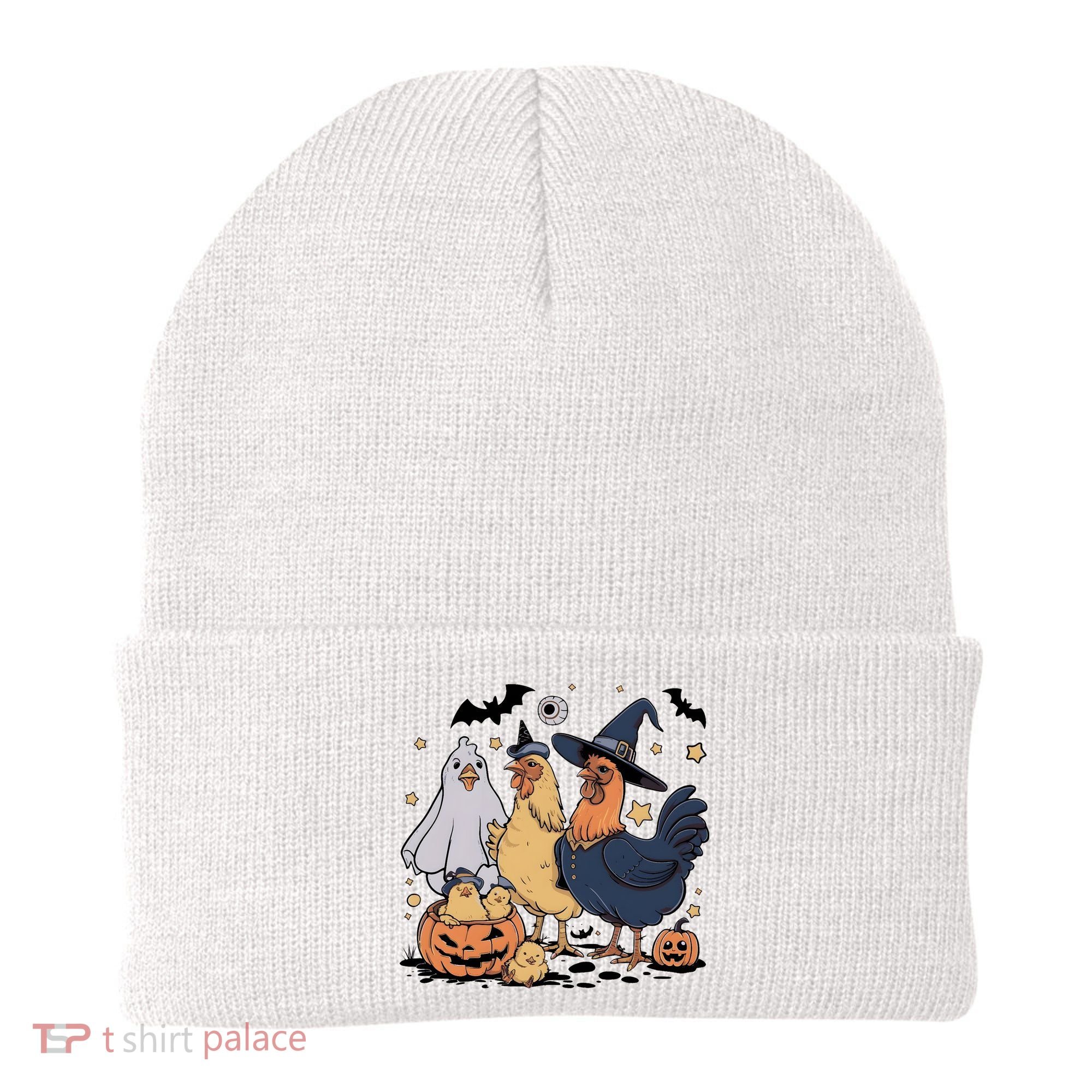Ghost Chicken Halloween Beanie