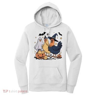 Ghost Chicken Halloween Women's Hoodie