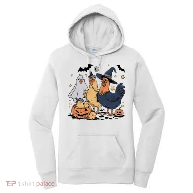 Ghost Chicken Halloween Women's Hoodie