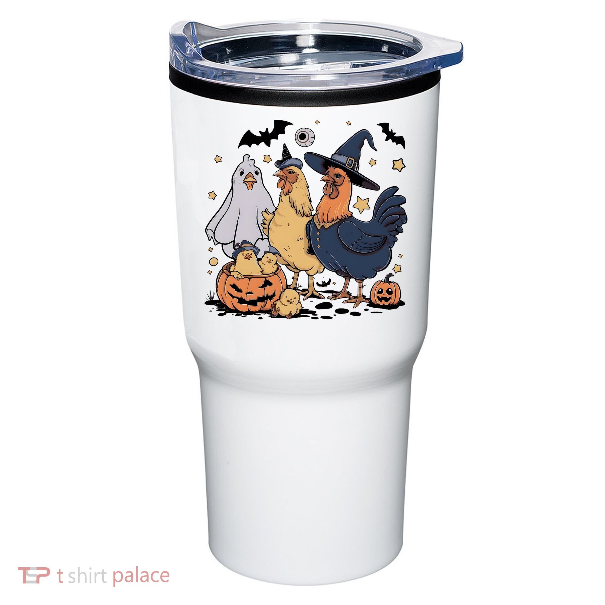 Ghost Chicken Halloween Tumbler