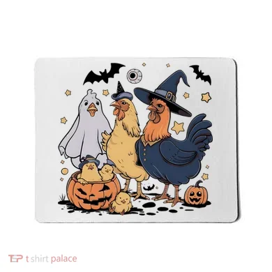 Ghost Chicken Halloween Mousepad