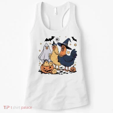 Ghost Chicken Halloween Women's Tank Top