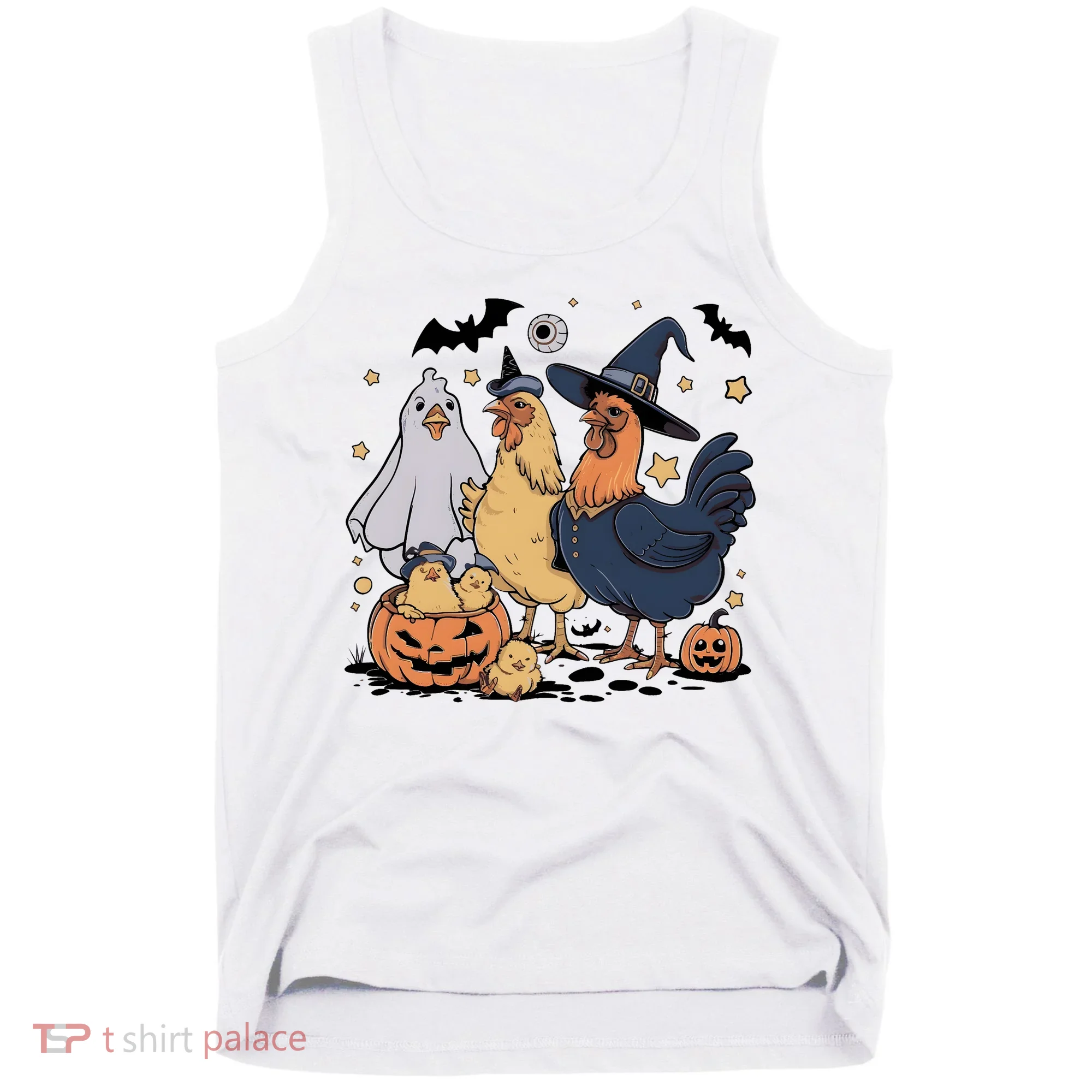 Ghost Chicken Halloween Tank Top