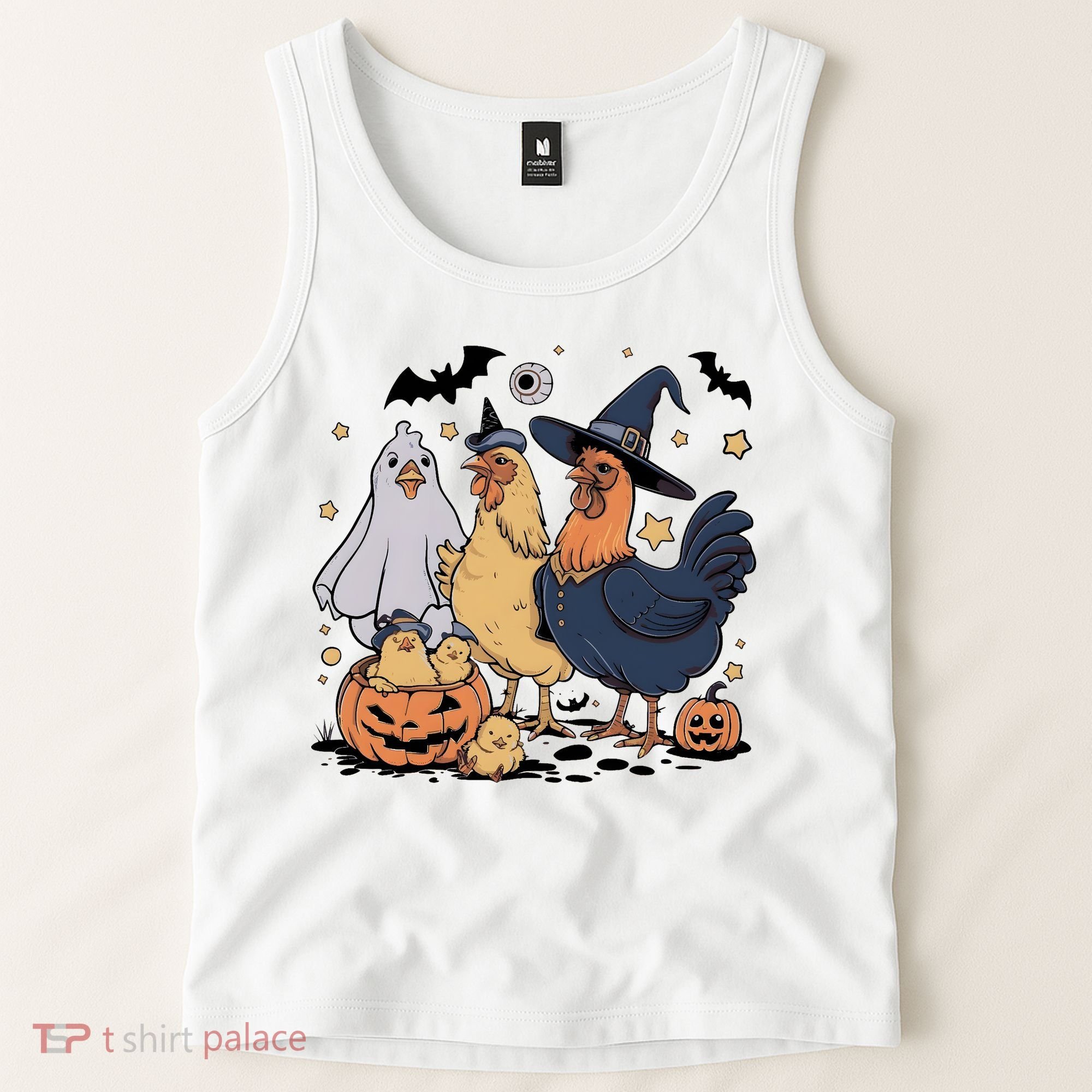 Ghost Chicken Halloween Tank Top