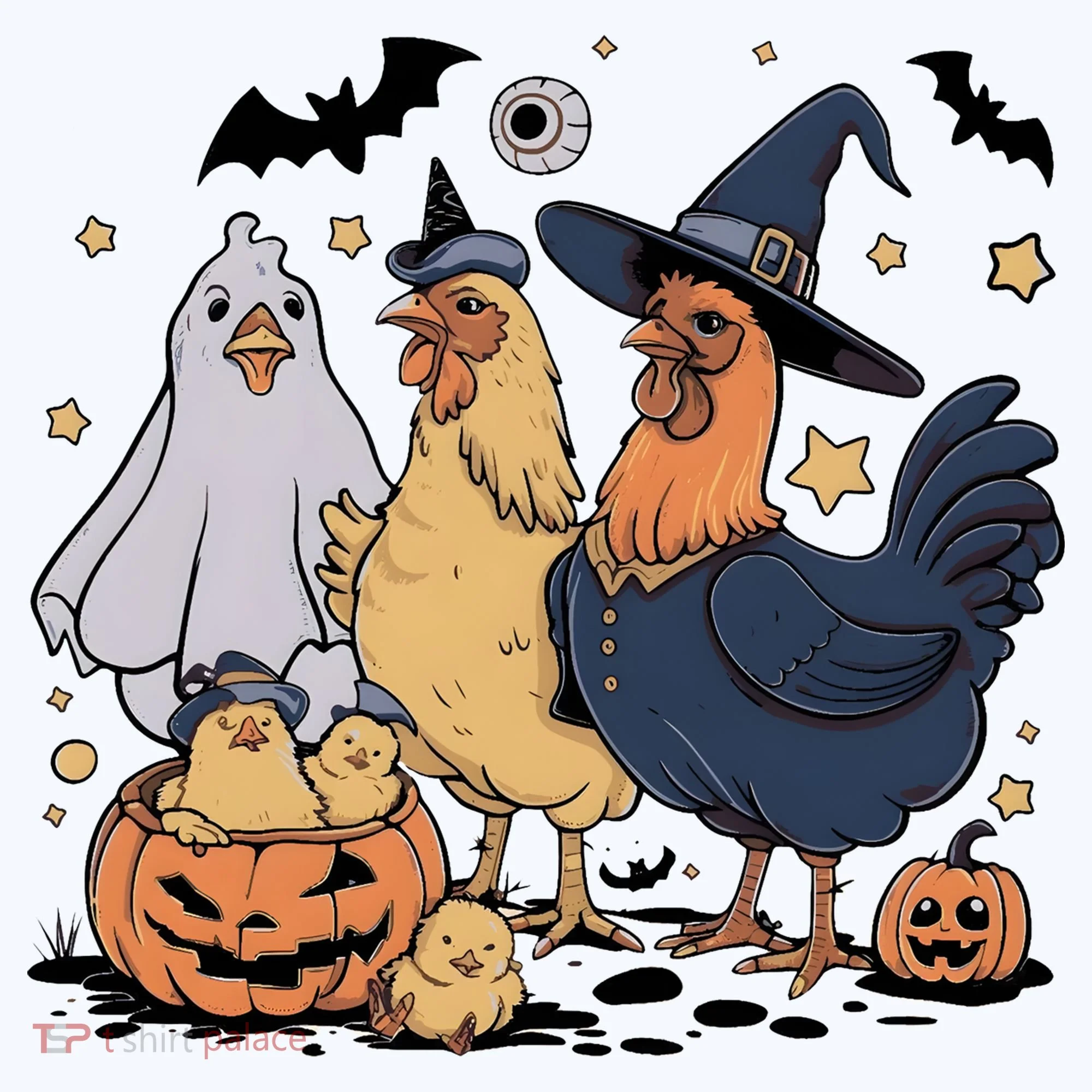 Ghost Chicken Halloween Tank Top