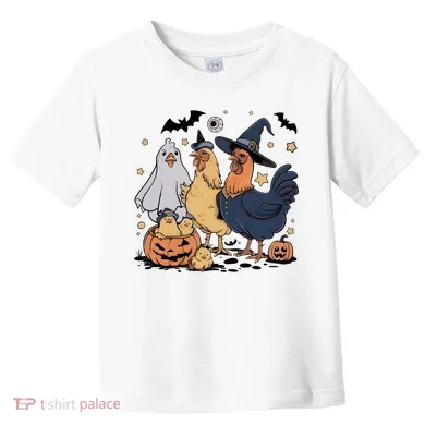 Ghost Chicken Halloween Toddler T-Shirt
